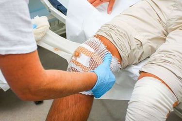 Cuci dan balut luka di Klinik Raudhah